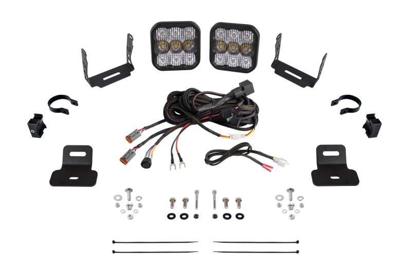 Can-Am Maverick X3 Ditch Light Kit - A-Pillars - Diode Dynamics - SS5 Stage Series - `17-`25